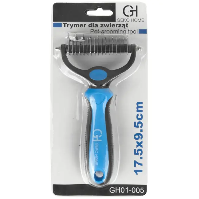 GEKO Huisdierverzorgingstool - Ontklitkam - Ergonomisch - Veilig voor de huid - 17,5 x 9,5 cm