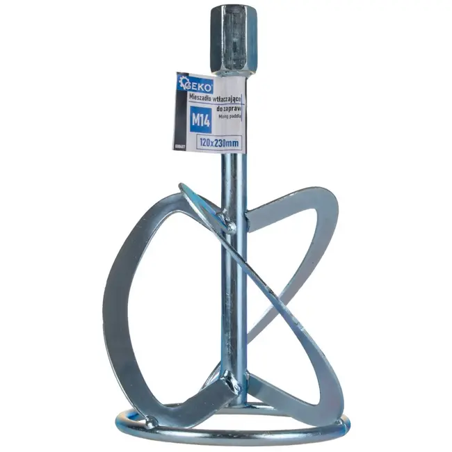 GEKO Mengstaaf - Staal - M14 Draad - 12x23 cm - Voor Mortels