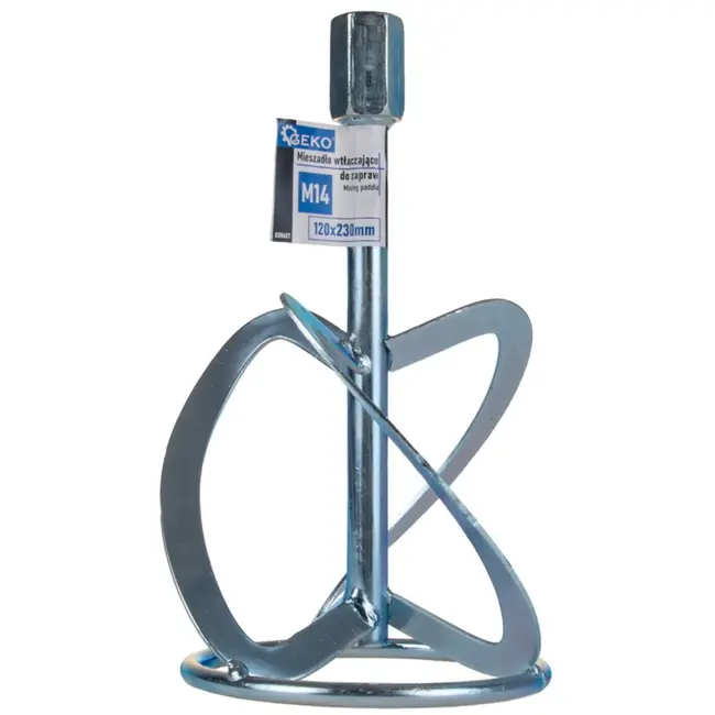 GEKO Mengstaaf - Staal - M14 Draad - 12x23 cm - Voor Mortels