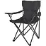 Keltin Opvouwbare toeristenstoel - Zwart - Duurzaam polyester - Stabiel stalen frame - Inclusief draagtas