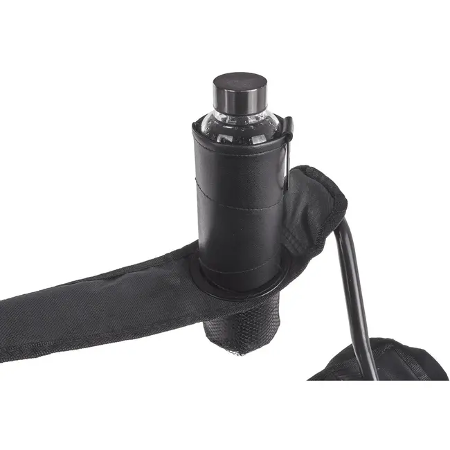 Keltin Opvouwbare toeristenstoel - Zwart - Duurzaam polyester - Stabiel stalen frame - Inclusief draagtas