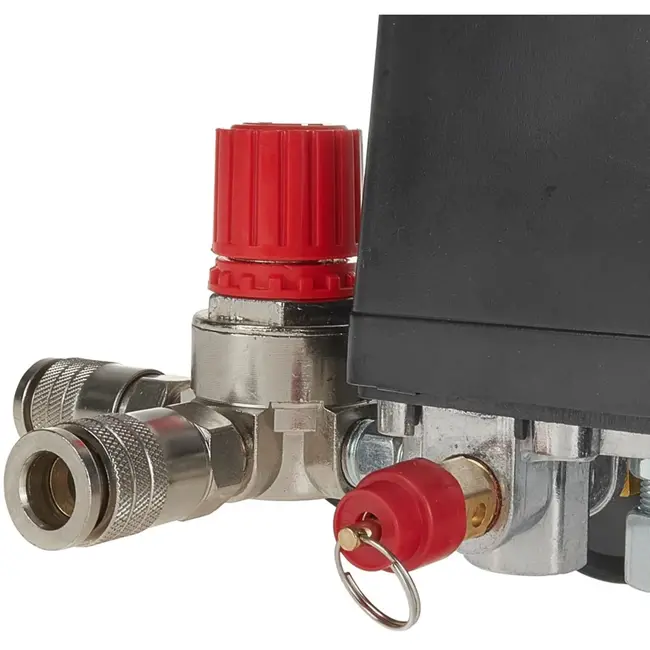 GEKO Drukregelaar voor compressoren - 230V - 12 bar - Inclusief veiligheidsklep