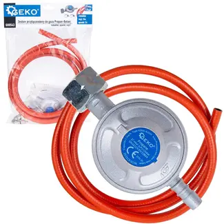 GEKO Gas Aansluitset - Regulator - 2m Slang - Veiligheid en Betrouwbaarheid