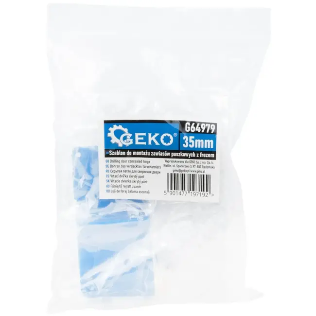 GEKO 35mm boormal voor verborgen scharnieren - verstelbare diepte - duurzame carbide snijder