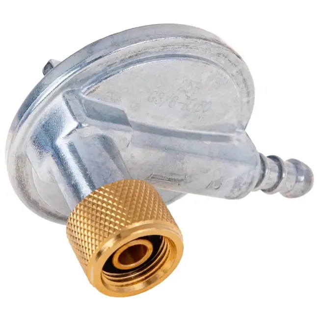 GEKO Hoekige gasregelaar - 37 mbar - 1,5 kg/h - Veilig & efficiënt - Voor krappe ruimtes