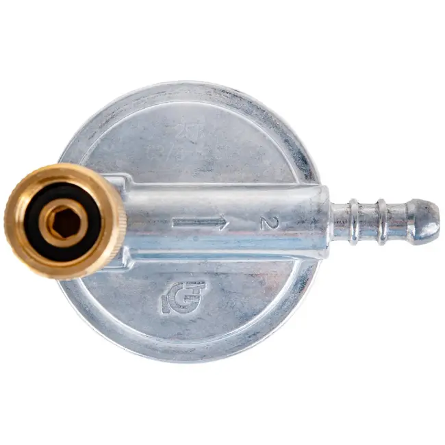 GEKO Hoekige gasregelaar - 37 mbar - 1,5 kg/h - Veilig & efficiënt - Voor krappe ruimtes