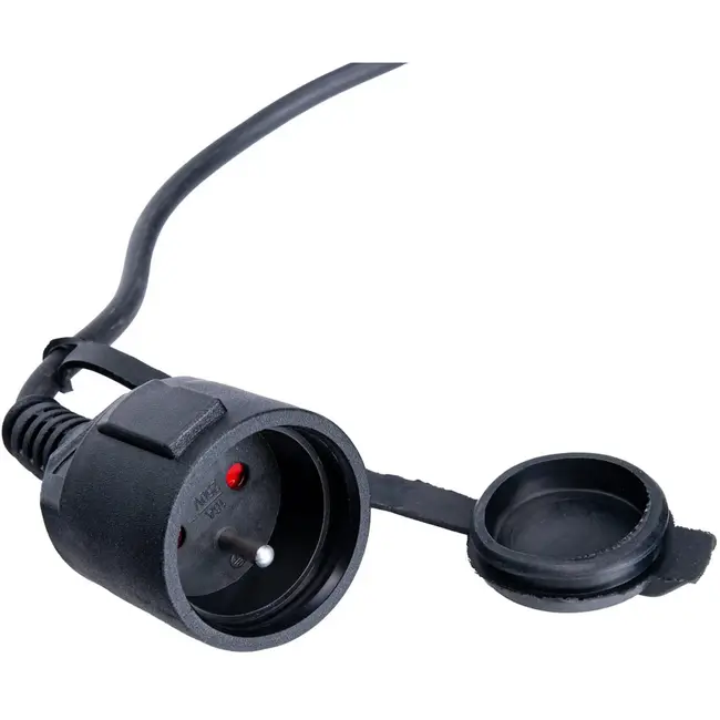 Keltin Bouwplaats verlengkabel - 50m - IP44 - Weerbestendig - Zwart