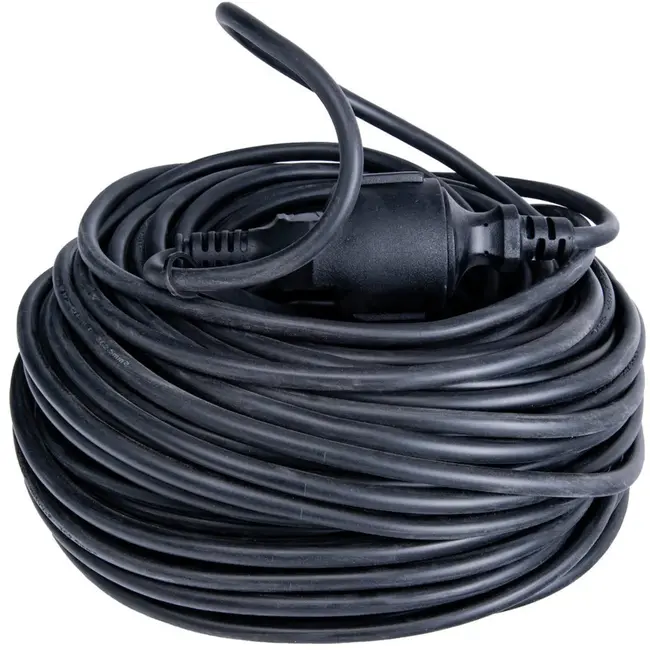 Keltin Bouwplaats verlengkabel - 40m - IP44 - Zwart - Veilig en Duurzaam