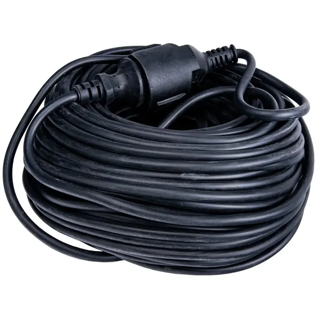 Keltin Bouwplaats verlengkabel - 30m - IP44 - Zwart - Veilig en Duurzaam