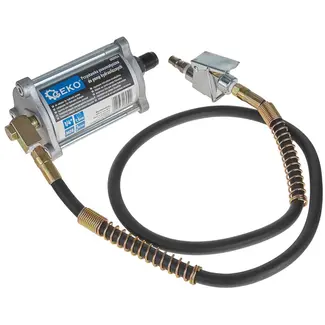 GEKO Pneumatische adapter voor hydraulische pompen - 12 cm cilinder - 130 cm slang