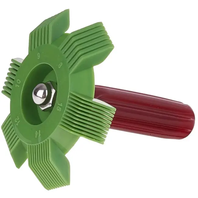 GEKO Lamellenkam - 6 Maten - Radiator en Condensor - Ergonomische Grip - Duurzaam