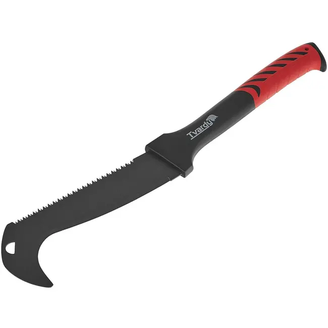 Tvardy Krachtige borstelbijl met zaagfunctie - Duurzaam staal - Ergonomische grip - 53 cm - Compact en veelzijdig