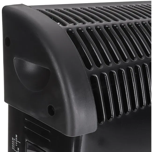 GEKO Convector kachel - 3 standen - Thermostaat - Zwart - 2000W
