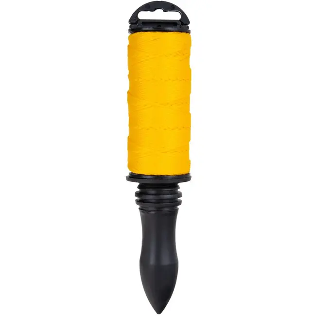 GEKO Metsellijn met roterende handgreep - 1.7 mm - 50 m - Geel - Duurzaam en gebruiksvriendelijk