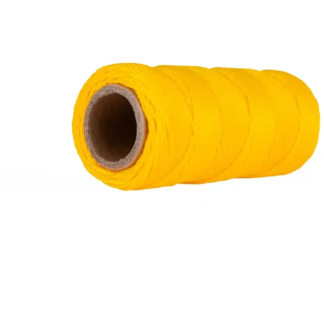 GEKO Metsellijn met roterende handgreep - 1.7 mm - 50 m - Geel - Duurzaam en gebruiksvriendelijk