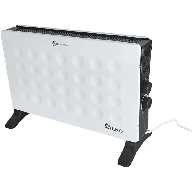 GEKO Convector kachel - modern design - 3 warmtestanden - 2000W - wit - draagbaar