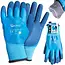 GEKO Waterdichte winterwerkhandschoenen - Thermisch geïsoleerd - Latexcoating - Maat 11 - Blauw - 12 stuks