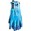 GEKO Waterdichte winterwerkhandschoenen - Thermisch geïsoleerd - Latexcoating - Maat 11 - Blauw - 12 stuks
