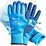 GEKO Waterdichte thermische werkhandschoenen - jersey latex - maat 10 - blauw - 12 stuks