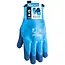 GEKO Waterdichte thermische werkhandschoenen - maat 9 - blauw - jersey en latex - warm en flexibel - 12 stuks