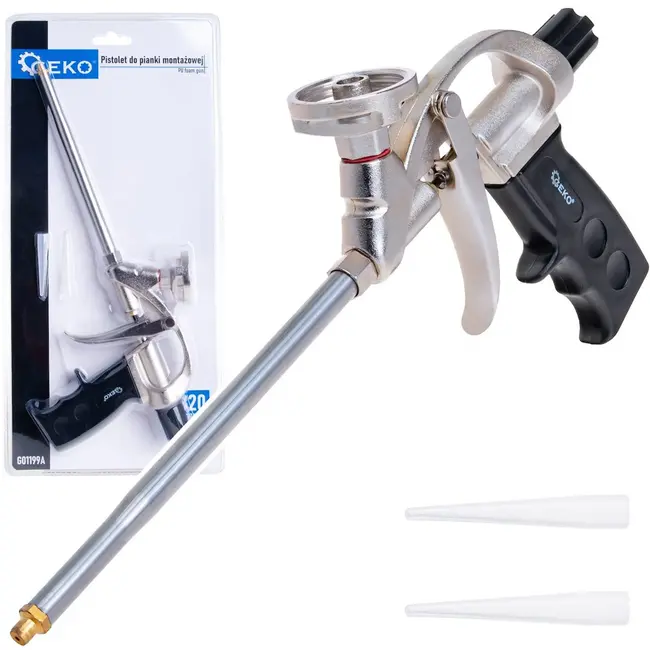 GEKO Foam gun - duurzaam - PTFE coating - 32 cm - ergonomisch ontwerp