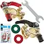 GEKO Klemmen Set - Snelle Installatie - 6/12V Batterijen - Hoogwaardige Messing - Inclusief Beschermpads