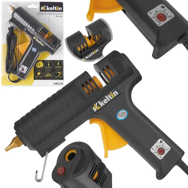 Keltin Lijmpistool - 150W - Temperatuurregeling - Ergonomisch - 11 mm sticks