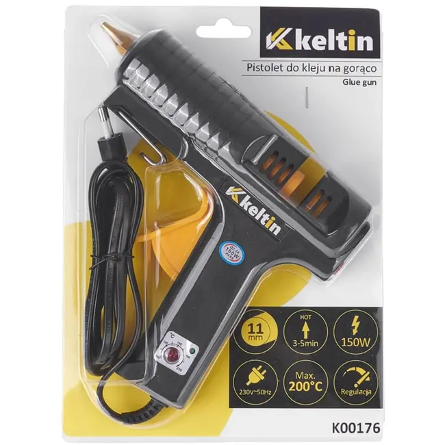 Keltin Lijmpistool - 150W - Temperatuurregeling - Ergonomisch - 11 mm sticks