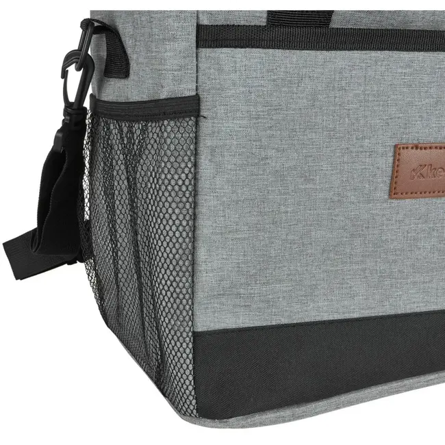 Keltin Thermische koeltas - 18L - Grijs - Inclusief 2 koelelementen - Tot 8 uur temperatuurbehoud