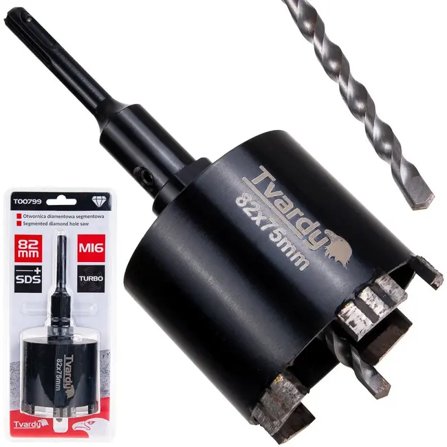 Tvardy Diamantboor - Precisie en Duurzaamheid - 82 mm - Voor Beton en Steen