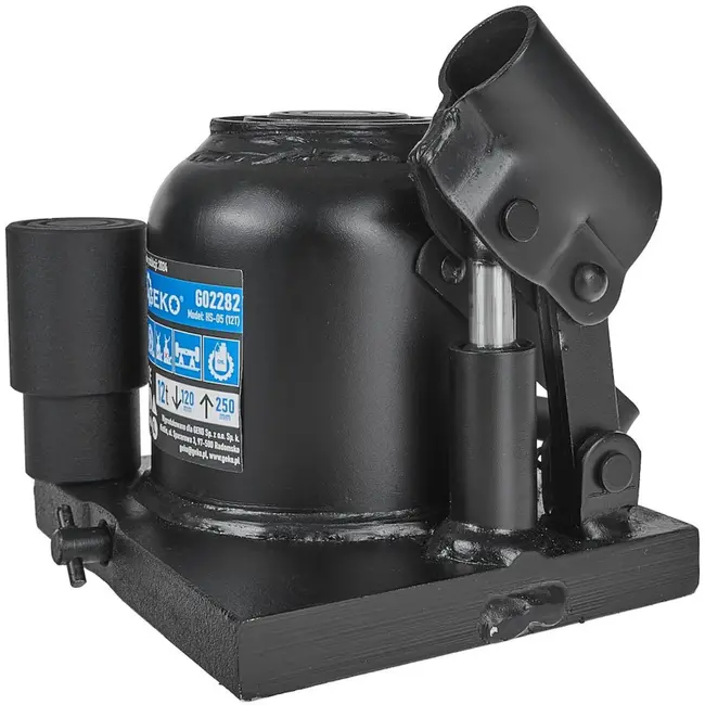 GEKO Hydraulische fleskrik - laag profiel - 12T - tweestapsysteem - compact ontwerp