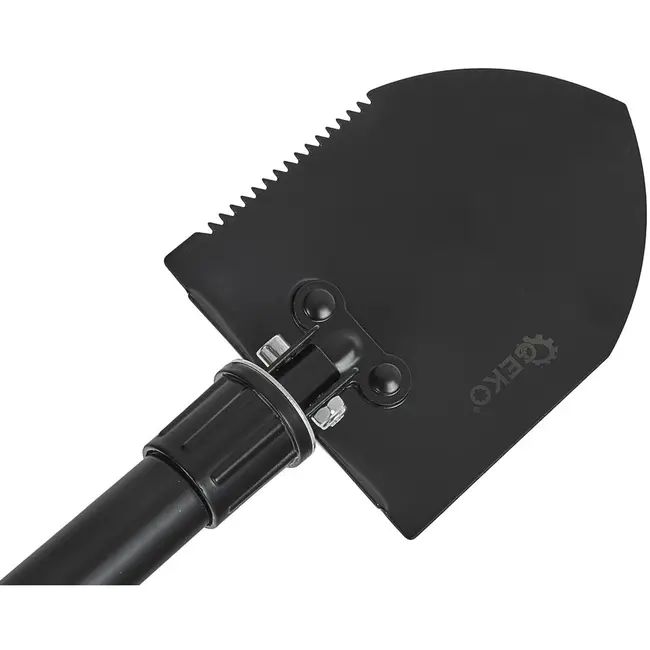 GEKO 2-in-1 opvouwbare survival schep - compact - verstelbaar - zwart