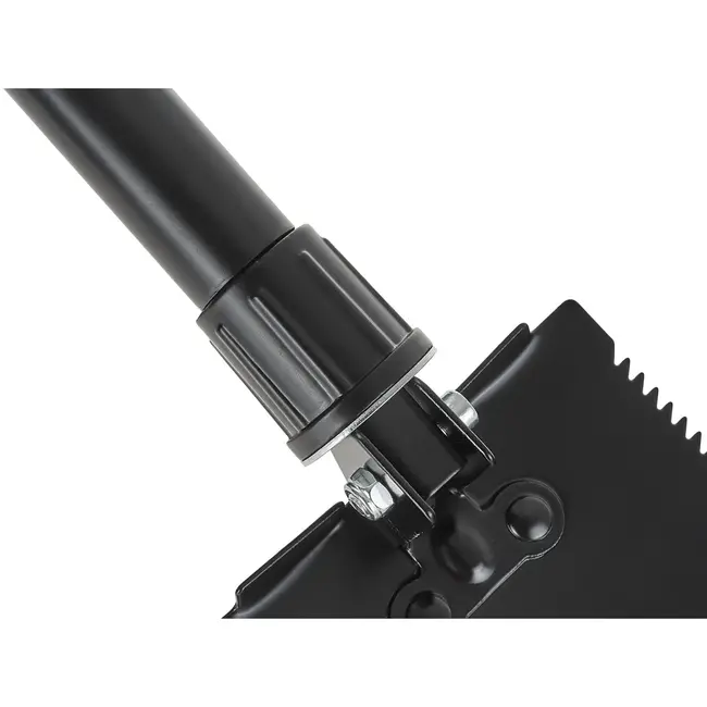 GEKO 2-in-1 opvouwbare survival schep - compact - verstelbaar - zwart