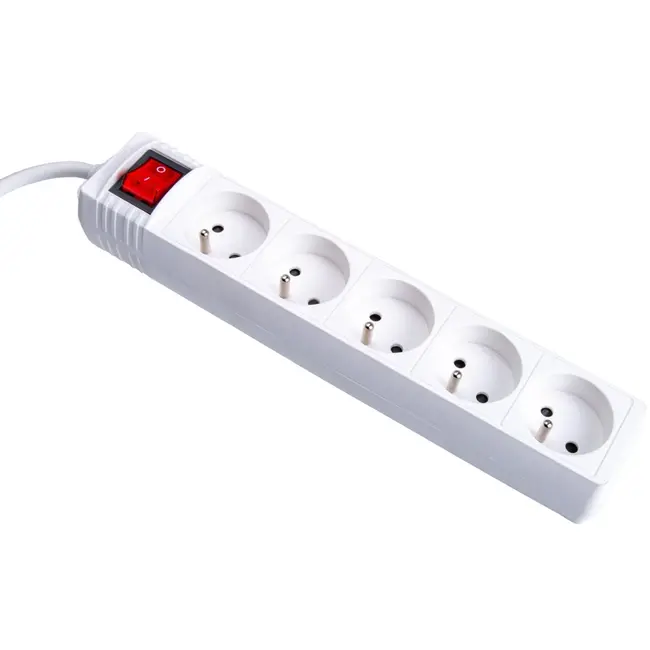 Keltin Witte verlengsnoer met schakelaar - 5 stopcontacten - 3 meter - Veilig en flexibel