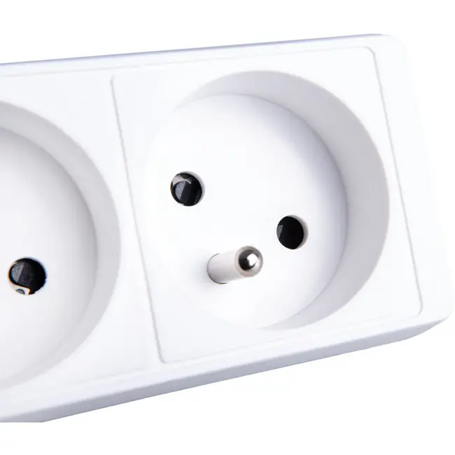 Keltin Witte verlengsnoer met schakelaar - 5 stopcontacten - 3 meter - Veilig en flexibel