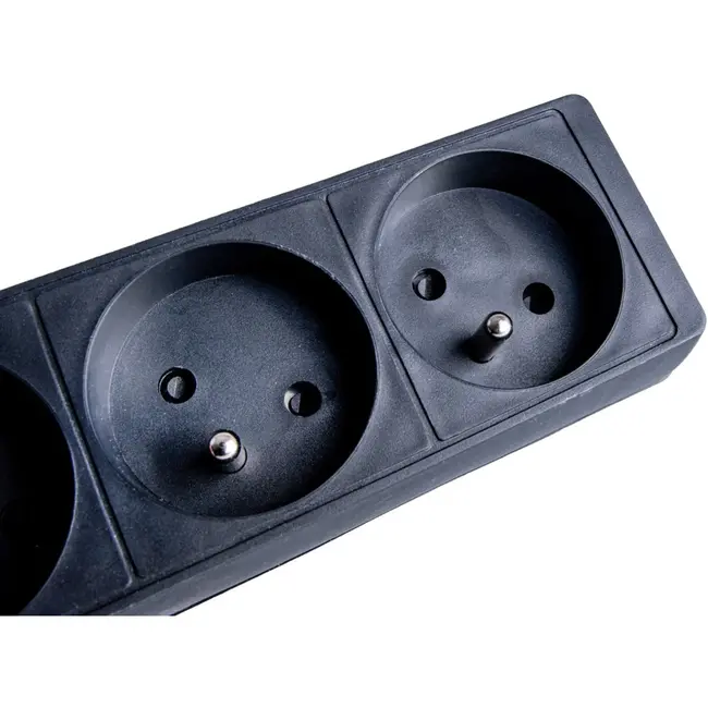 Keltin Verlengsnoer met schakelaar - 3 stopcontacten - 3 meter - zwart