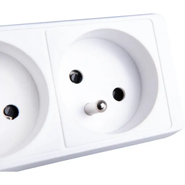 Keltin Wit verlengsnoer met schakelaar - 3 stopcontacten - 3 meter - Veilig en flexibel