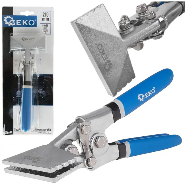 GEKO Profileer- en vormtang - 210 mm - Anti-slip grepen - Precisie metaalbewerking