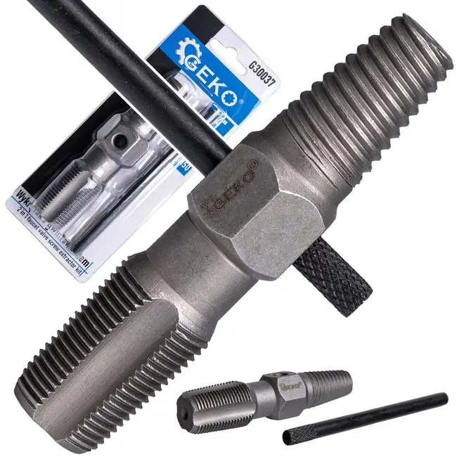 GEKO 2-in-1 schroefuitdraaiset - robuust staal - voor grote bouten M35-M50