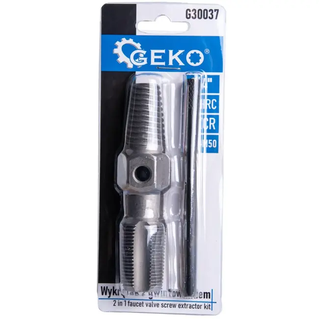 GEKO 2-in-1 schroefuitdraaiset - robuust staal - voor grote bouten M35-M50