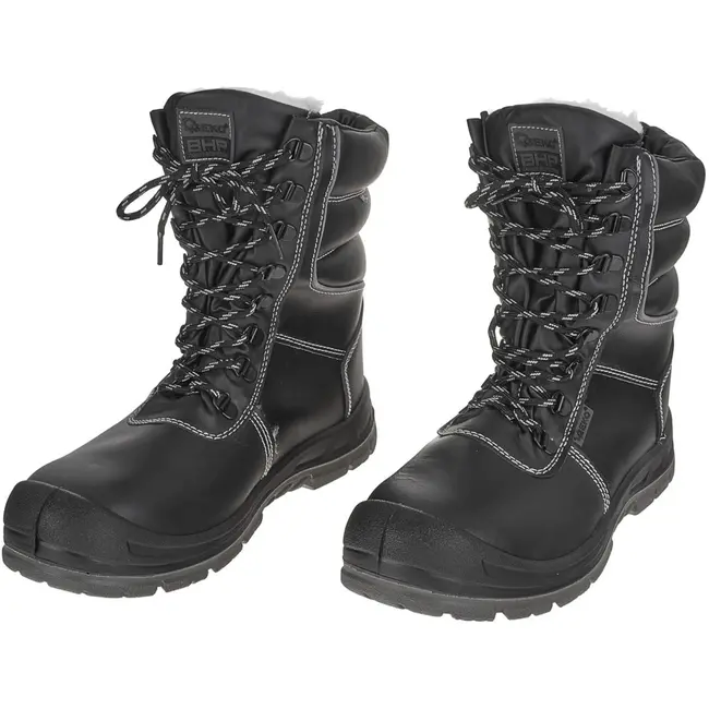 GEKO Gevoerde winterveiligheidsschoenen - S3 - Antislip - Maat 41 - Zwart