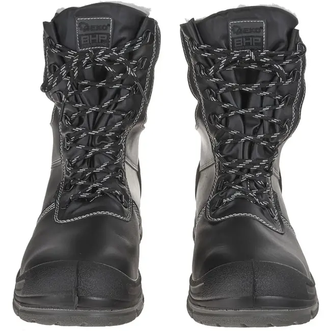 GEKO Gevoerde winterveiligheidsschoenen - S3 klasse - Antislip - Maat 39 - Zwart