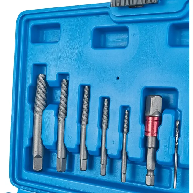 GEKO 26-delige extractorset - CrMo staal - Voor schroeven, moeren en bouten - Inclusief boorbits en moersplijters