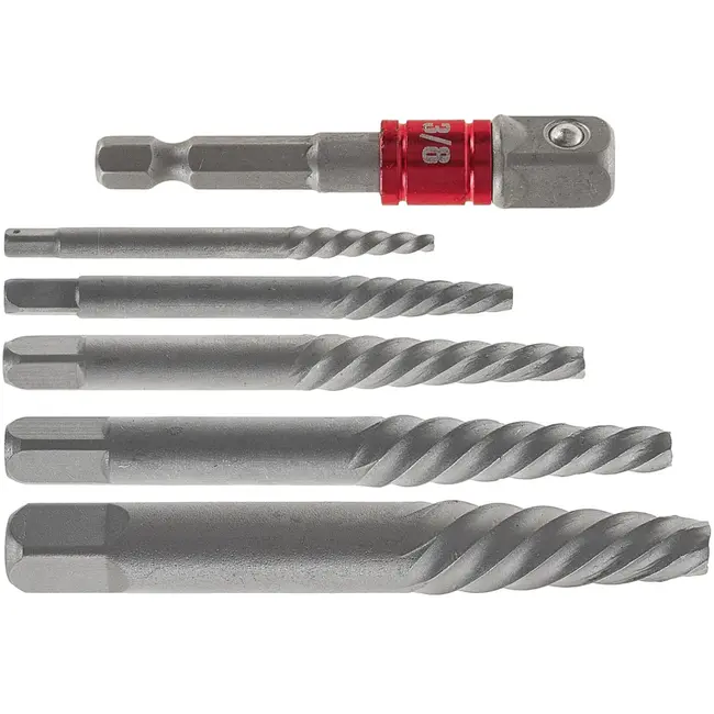 GEKO 26-delige extractorset - CrMo staal - Voor schroeven, moeren en bouten - Inclusief boorbits en moersplijters