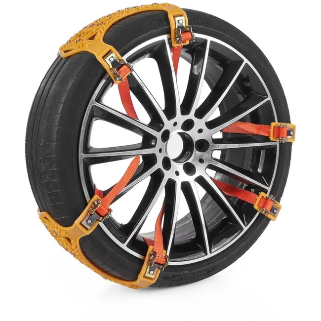 GEKO Sneeuwkettingen - 6 stuks - Snelle installatie - Versterkte grip - Voor banden 165-285 mm