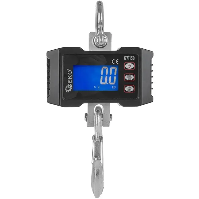 GEKO Digitale kraanweegschaal - Oplaadbaar - 1000 kg capaciteit - Klasse III nauwkeurigheid - Compact ontwerp