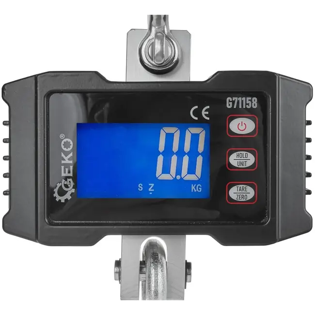 GEKO Digitale kraanweegschaal - Oplaadbaar - 1000 kg capaciteit - Klasse III nauwkeurigheid - Compact ontwerp