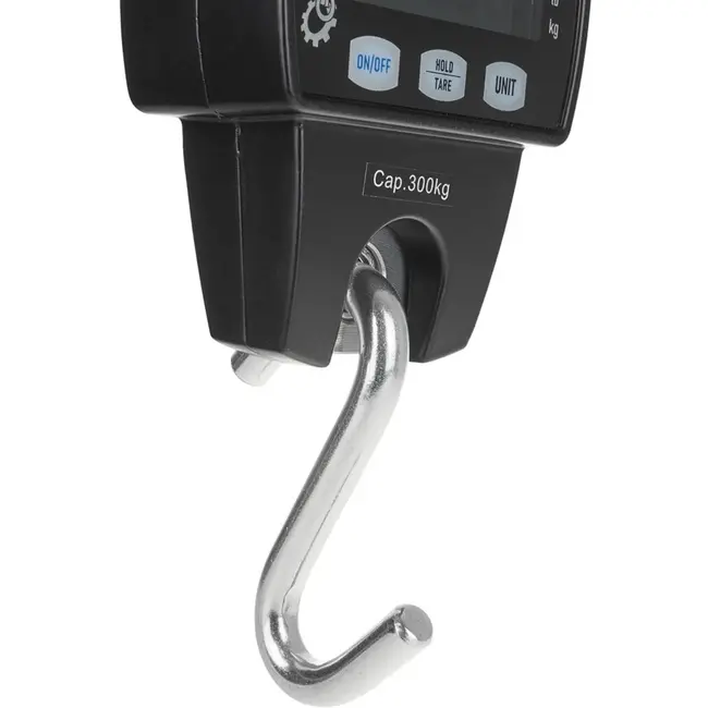 GEKO Elektronische hangweegschaal - 300 kg capaciteit - LCD display - Compact ontwerp