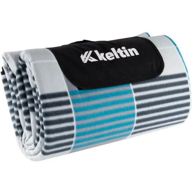 Keltin Geïsoleerde stranddeken - Waterbestendig - 200x200 cm - Grijs & Blauw
