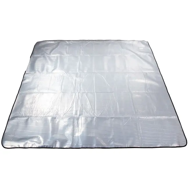 Keltin Geïsoleerde stranddeken - Waterbestendig - 200x200 cm - Grijs & Blauw